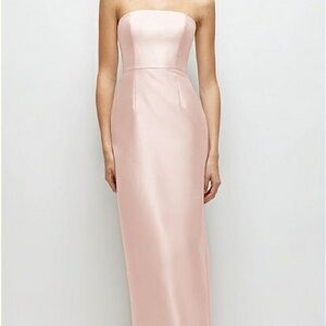 ALFRED SUNG Blush Strapless Gown